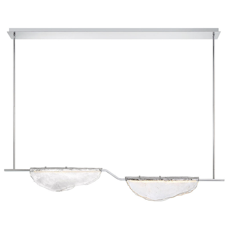 Savona Linear Chandelier Double Light Clear By Lib And Co 