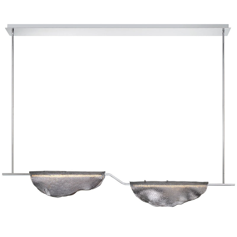 Savona Linear Chandelier Double Light sMoke By Lib And Co 