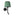Savoy Wall Sconce with Reading Light Black and Green by Faro Barcelona