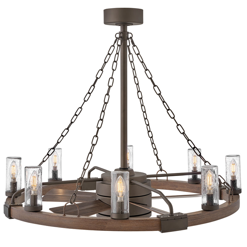 Sawyer 36” with 28” LED Smart Fandelier Metallic Matte Bronze By Hinkley