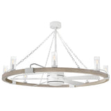 Sawyer 52” LED Smart Fandelier Matte  White By Hinkley - Side View1