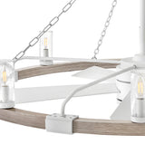 Sawyer 52” LED Smart Fandelier Matte  White By Hinkley - Side View4