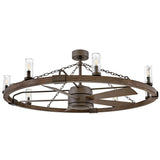Sawyer 52” LED Smart Fandelier Matte Bronze By Hinkley - Side View4