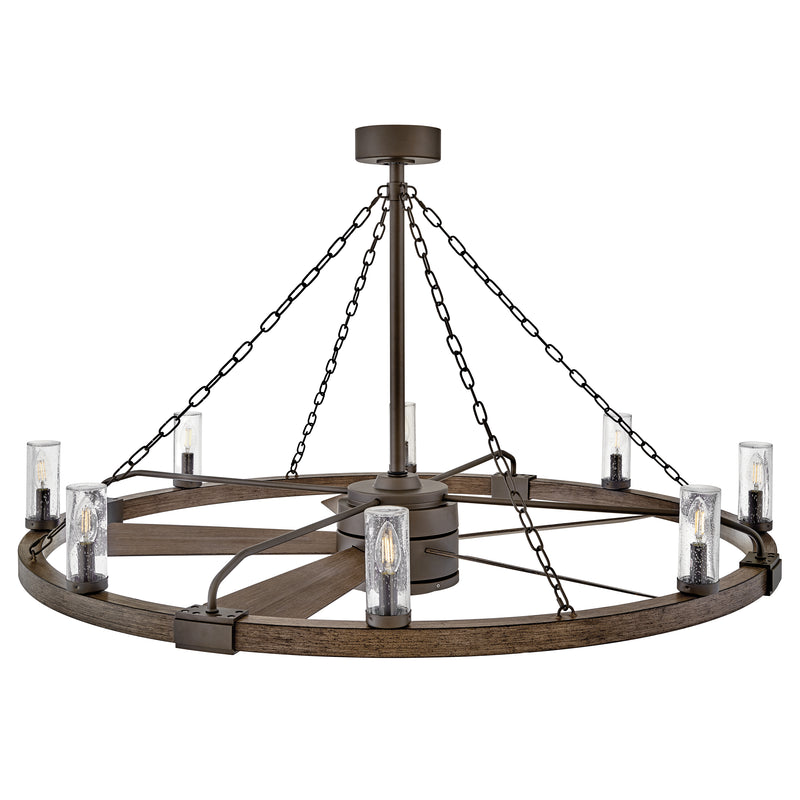 Sawyer 52” LED Smart Fandelier Matte Bronze By Hinkley