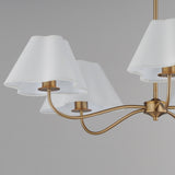 Saxon Chandelier Natural Aged Brass by Maxim Lighting