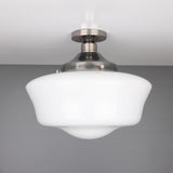 Schoolhouse Ceiling Light - Antique Silver