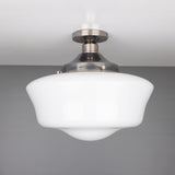 Schoolhouse Ceiling Light Antique_Silver