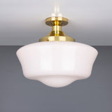 Schoolhouse Ceiling Light - Polished Brass