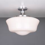 Schoolhouse Ceiling Light - Polished Chrome