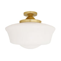 Schoolhouse Ceiling Light - Satin Brass