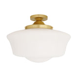 Schoolhouse Ceiling Light - Satin Brass