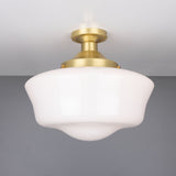 Schoolhouse Ceiling Light Satin_Brass