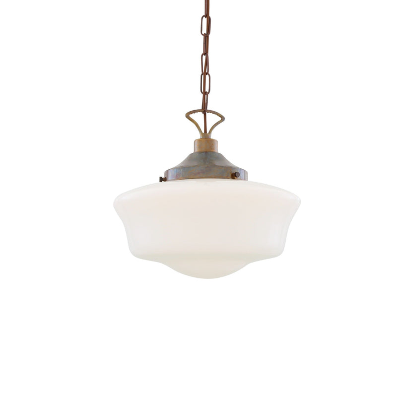 Schoolhouse Pendant - Antique Brass