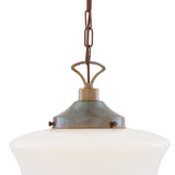 Schoolhouse Pendant - Antique Brass