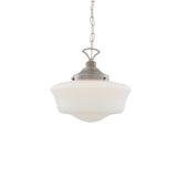 Schoolhouse Pendant - Antique Silver