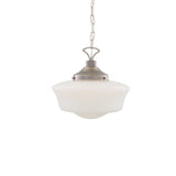 Schoolhouse Pendant - Antique Silver