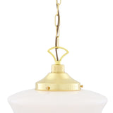 Schoolhouse Pendant - Polished Brass