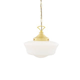 Schoolhouse Pendant - Satin Brass