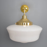 Schoolhouse Wall Light - Polished Brass