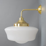Schoolhouse Wall Light - Polished Brass