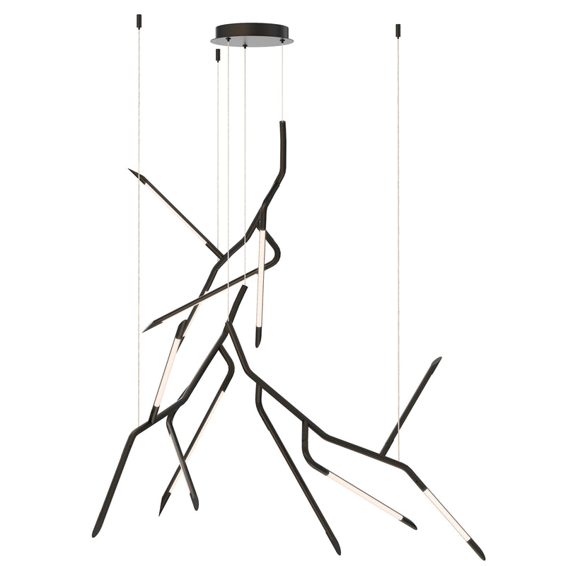 Scion 3-Light LED Pendant by ET2 - 53 Inch, Black