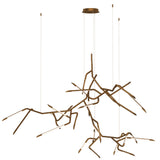 Scion 3-Light LED Pendant by ET2 - 80 Inch, Weathered Brass