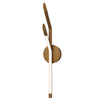 Scion LED Wall Sconce by ET2 - 24 Inch Weathered Brass