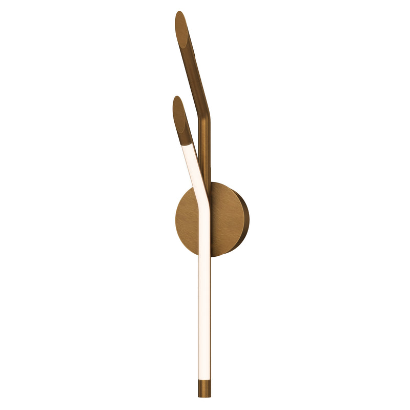 Scion LED Wall Sconce by ET2 - 24 Inch Weathered Brass