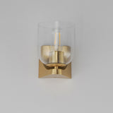 Scoop Bath Vanity Light Natural Aged Brass by Maxim Lighting