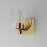 Scoop Bath Vanity Light Natural Aged Brass by Maxim Lighting
