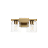 Scoop Bath Vanity Light Natural Aged Brass by Maxim Lighting
