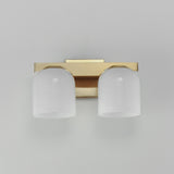 Scoop Bath Vanity Light Natural Aged Brass by Maxim Lighting