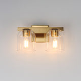 Scoop Bath Vanity Light Natural Aged Brass by Maxim Lighting