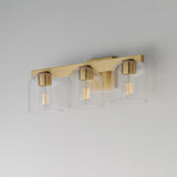 Scoop Bath Vanity Light Natural Aged Brass by Maxim Lighting