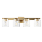 Scoop Bath Vanity Light Natural Aged Brass by Maxim Lighting
