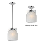 Scoop Flush Mount Pendant Polished Chrome by Maxim Lighting