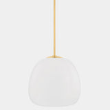 Scranton Pendant Light Medium Aged Brass By Hudson Valley - Front View