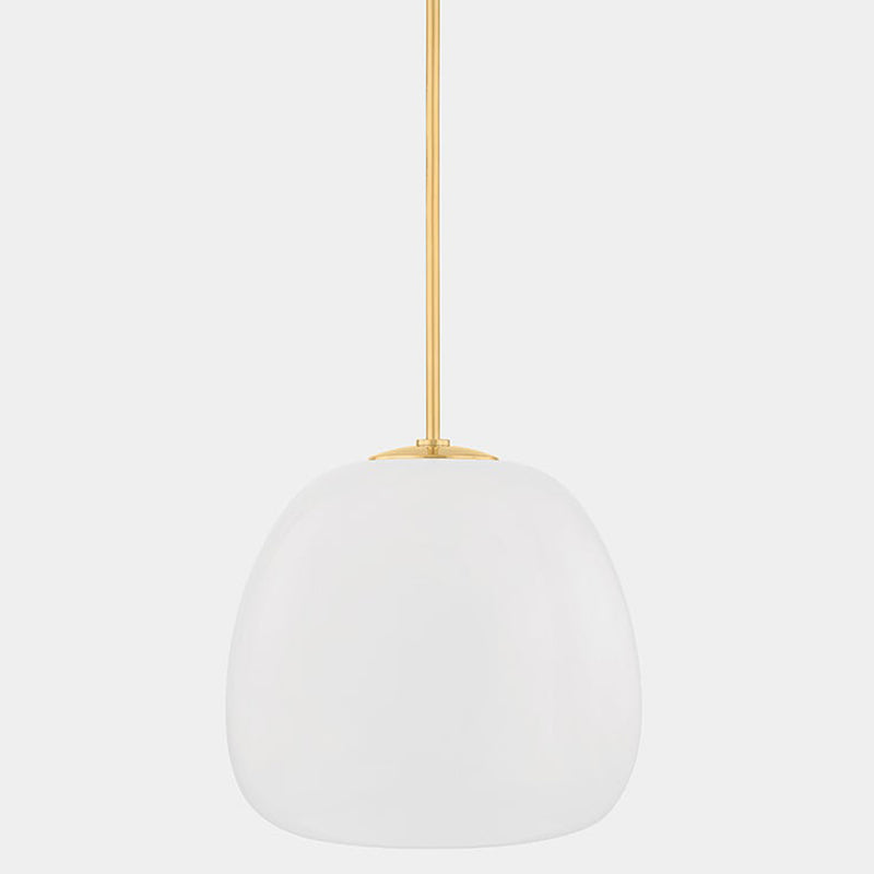 Scranton Pendant Light Medium Aged Brass By Hudson Valley - Front View