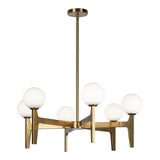 Scriben Pendant 30 Inch Aged Gold Brass