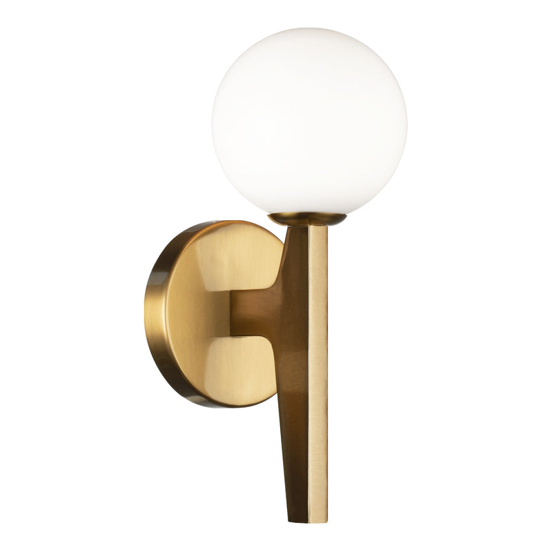 Scriben Wall Sconce 5 Inch Aged Gold Brass
