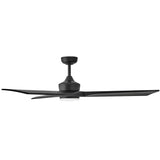 Sculpt 60” LED Smart Fan Matte Black By Hinkley - Side View2