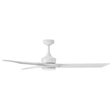 Sculpt 60” LED Smart Fan Matte White By Hinkley - Side View3