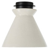 Sebastian Ceramic Semi Flush Mount Glazed Crackle White By Renwil Main View 3