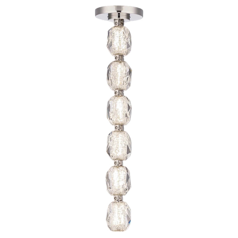 Seduction Vertical Suspension 24 Inch Polished Nickel By Schonbek Forever