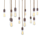 Sela Chandelier - Antique Brass