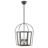 Selby Large Open Frame Pendant - Black - by Hinkley
