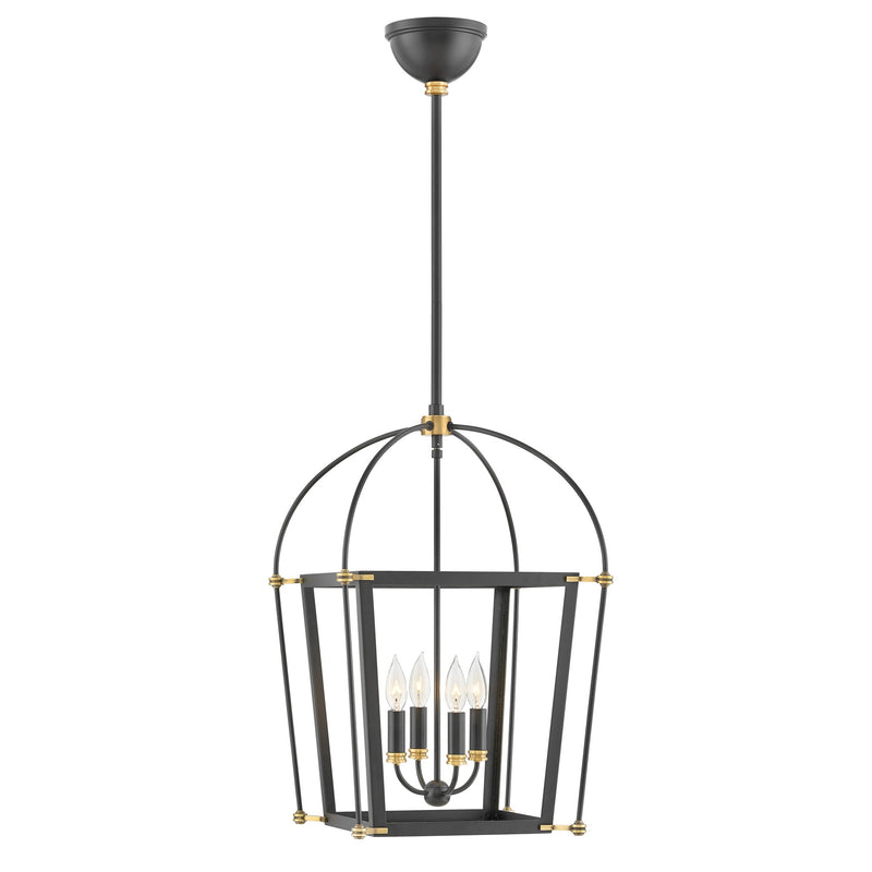 Selby Large Open Frame Pendant - Black - by Hinkley