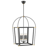 Selby Medium Open Frame Chandelier - Black - by Hinkley