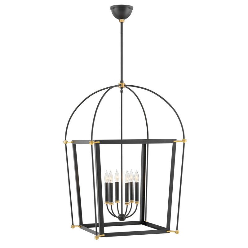 Selby Medium Open Frame Chandelier - Black - by Hinkley