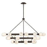Selene Double XL Multi Tier Chandelier - Black Oxide - by Fredrick Ramond
